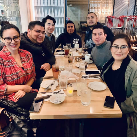 Disfrutando en Familia Nuestra Cena Navideña. Progresso Legal Group P.C. 2019